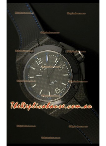 IWC Ingenieur Carbon Casing Swiss Replica Watch in Black Carbon Dial