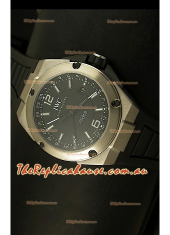 IWC Ingenieur Full Titanium Swiss Replica Watch in Black Dial