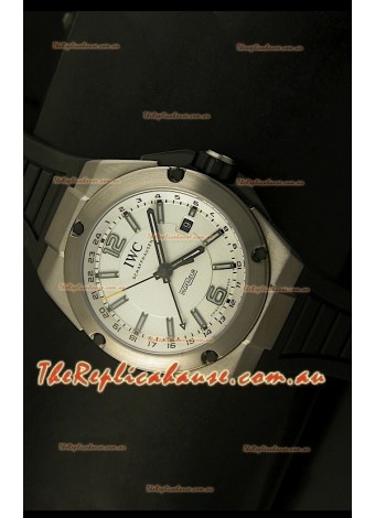 IWC Ingenieur Full Titanium Swiss Replica Watch in White Dial