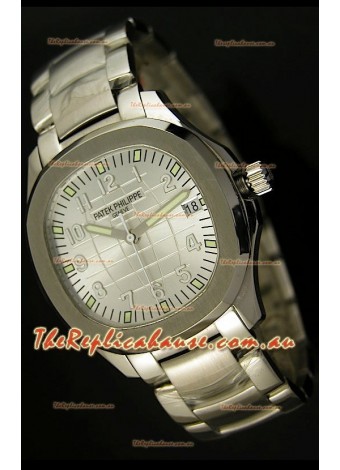 Patek Philippe 5167 Aquanaut Jumbo Swiss Replica Watch - 1:1 Mirror Replica White Dial