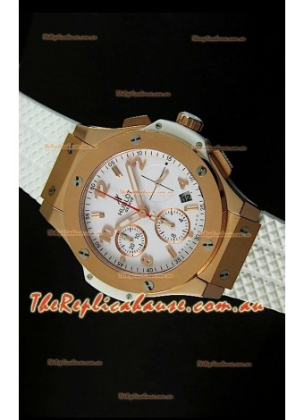 Hublot Big Bang Pink Gold Casing Swiss Watch 40MM - 1:1 Mirror Replica 