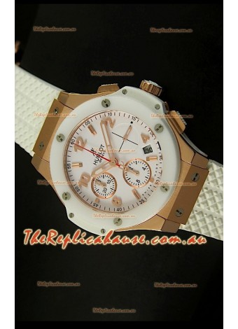 Hublot Big Bang Pink Gold Casing Swiss Watch 44MM - 1:1 Mirror Replica 