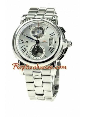 Mont Blanc Star GMT 100th Anniversary Swiss Wristwatch MBLNC16
