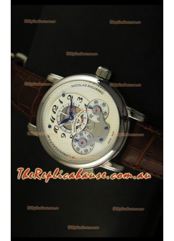 Mont Blanc Nicolas Riessec Stainless Steel Case in White Dial