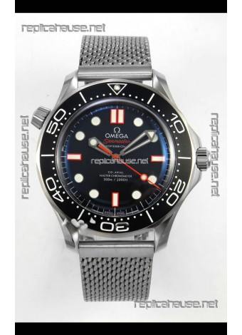Omega Seamaster 300M Black/Orange Dial  Dual Strap Super Clone Watch 