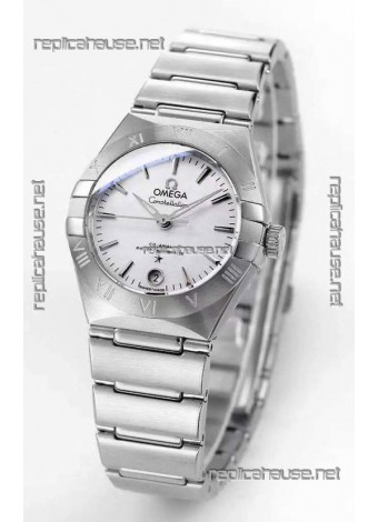 Omega Constellation 29MM Stainless Steel White Dial Automatic Super Clone Watch 
