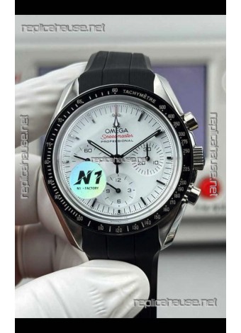 Omega Speedmaster Moonwatch Chronograph White Dial Super Clone Watch 