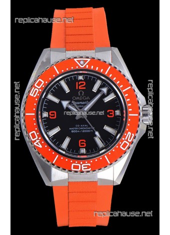 Omega Seamaster Planet Ocean Orange Bezel Rubber Strap 42MM Super Clone Watch 