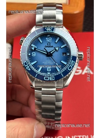 Omega Seamaster Planet Ocean 39.5MM Summer Blue Dial Super Clone Watch 