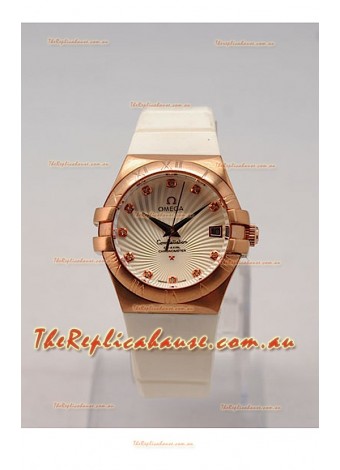 Omega Constellation Ladies Replica Watch - Quartz Movement - 35MM