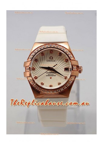 Omega Constellation Ladies Replica Watch - Quartz Movement - 35MM