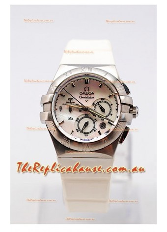 Omega Constellation Ladies Chronograph Replica Watch - 35MM