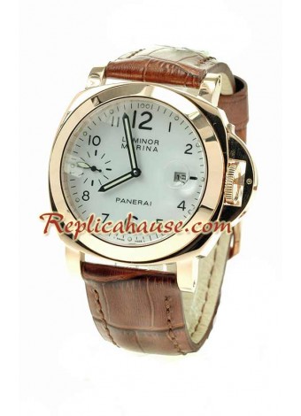 Panerai Luminor 00111 Pink Gold Japanese Wristwatch PNRI03