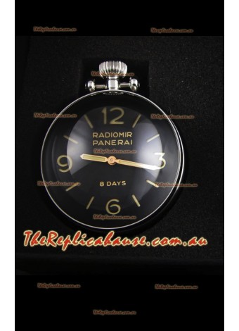 Panerai Radiomir 8 Days PAM581 Table Clock Swiss Watch with Box and Watch Stand