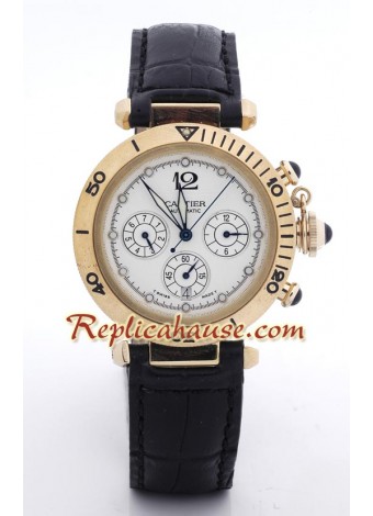 Cartier De Pasha - Gold Wristwatch CTR115