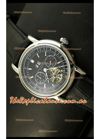 Patek Philippe Complications Tourbillon Japanese Replica Watch in Steel