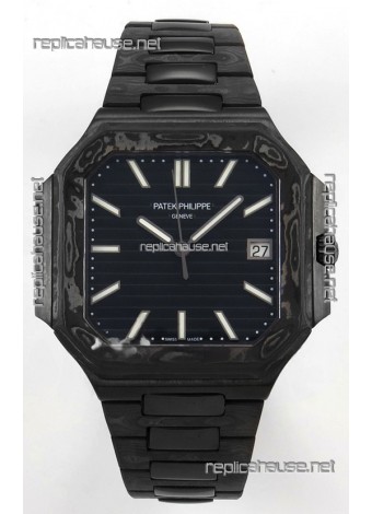 Patek Philippe Cubitus Carbon Casing Black Dial Super Clone Watch 