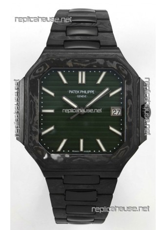Patek Philippe Cubitus Carbon Casing Green Dial Super Clone Watch 
