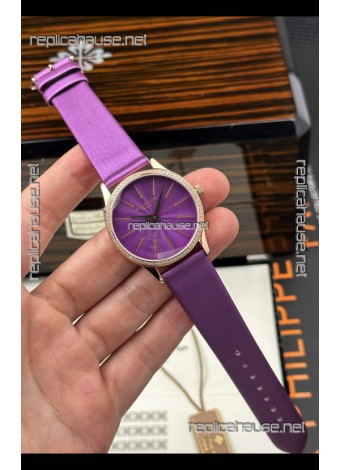 Patek Philippe Calatrava 4997 Rose Gold Purple Dial Super Clone Watch 
