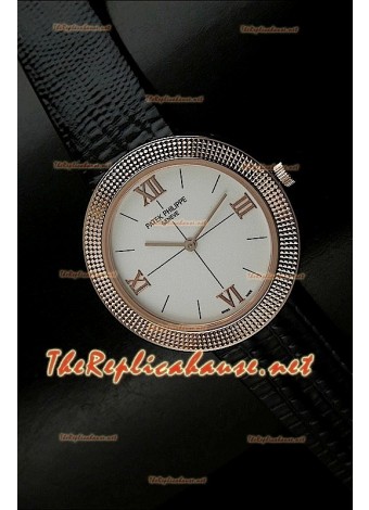 Patek Philippe Swiss Quartz Replica Watch in Rose Gold - 36MM