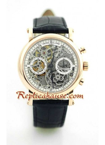 Patek Philippe Grand Complications Skeleton Swiss Wristwatch PTPHP90