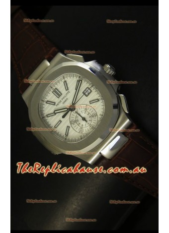 Patek Philippe Nautilus 5980 Brown Strap - 1:1 Ultimate Mirror Replica