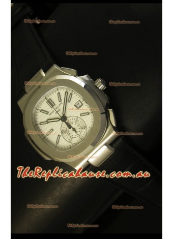 Patek Philippe Nautilus 5980 Black Strap - 1:1 Ultimate Mirror Replica
