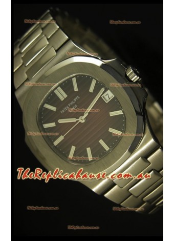 Patek Philippe Nautilus 5711 Jumbo Swiss Timepiece Burgundy - 1:1 Ultimate Mirror Replica