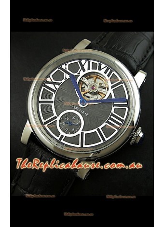 Ballon De Cartier Flying Tourbillon Japanese Replica Watch - Steel Case