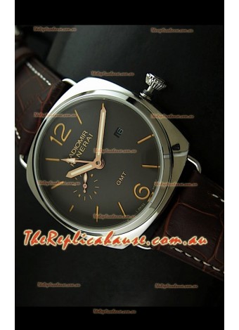 Panerai Radiomir GMT Japanese Replica Watch in Off Black Dial