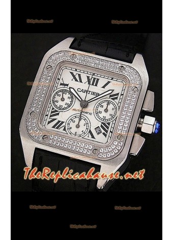 Cartier Santos 100 XL Chronograph Swiss Watch - 1:1 Mirror Replica