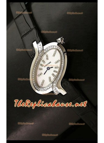 Delices De Cartier Ladies Replica Watchin White Dial