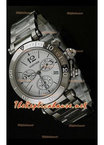 Cartier Pasha Seatimer Replica Watch - Swiss Casing with Japanese Movement