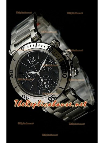 Cartier Pasha Seatimer Replica Watch - Swiss Casing with Japanese Movement
