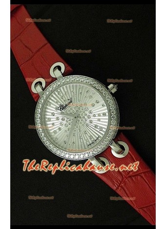 Chopard Xtraveganza Ladies Watch with Diamonds Studded Casing Brown Strap