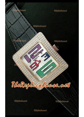 Franck Muller Infinity Ladies Replica Watch in Rose Gold Arabic Hour Numerals