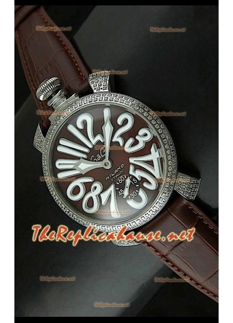 GaGa Milano Manuale Japanese Watch Brown Dial