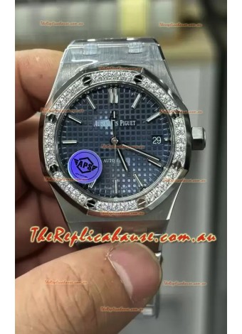 Audemars Piguet Royal Oak 37MM Blue Dial Watch in 3120 Movement - 1:1 Mirror Replica