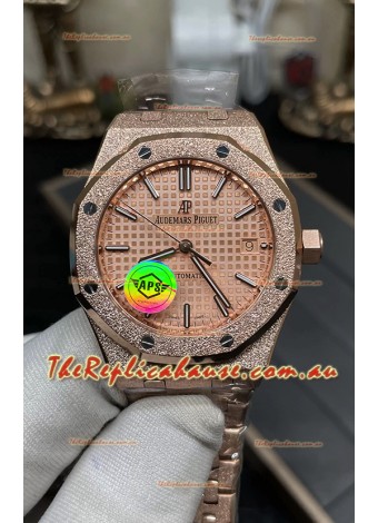 Audemars Piguet Royal Oak 37MM Frosted Casing Watch in 3120 Movement - 1:1 Mirror Replica