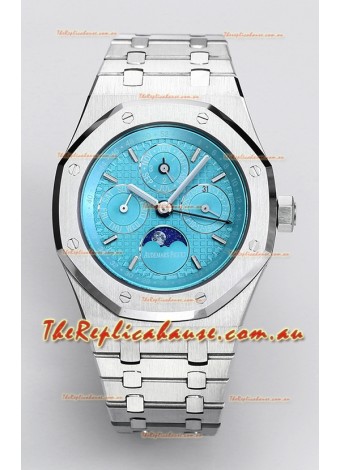 Audemars Piguet Royal Oak Perpetual Calendar Swiss Replica 904L Steel - Tiffany Blue Dial