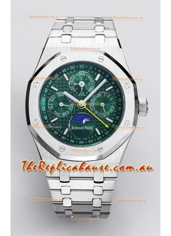 Audemars Piguet Royal Oak Perpetual Calendar Swiss Replica 904L Steel - Green Dial 