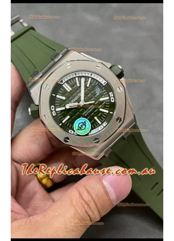 Audemars Piguet Royal Oak 1:1 Ultimate Swiss Replica Watch Green Dial Cal.3120 Movement