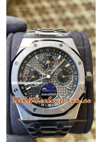Audemars Piguet Royal Oak Perpetual Calendar Swiss Replica 904L Steel in Grey Dial 