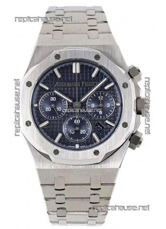 Audemars Piguet Royal Oak Chronograph 1:1 Mirror Replica - 904L Steel in Blue Dial 41MM