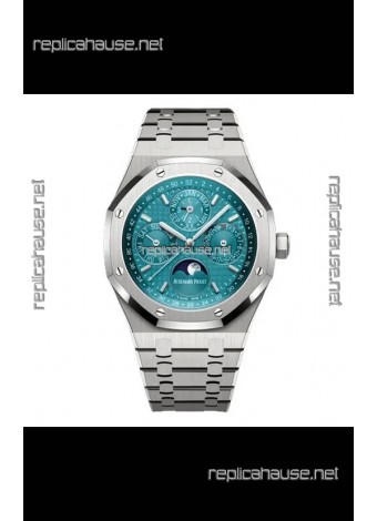 Audemars Piguet Royal Oak Perpetual Calendar Swiss Replica 904L Steel - Tiffany Blue Dial