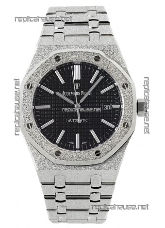 Audemars Piguet Royal Oak Frosted 37MM Self-Winding Black Dial 1:1 Mirror Replica Watch