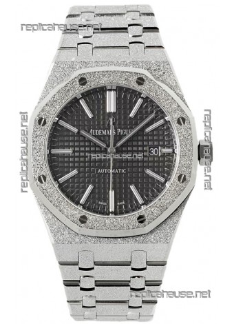Audemars Piguet Royal Oak Frosted 37MM Self-Winding Grey Dial 1:1 Mirror Replica Watch