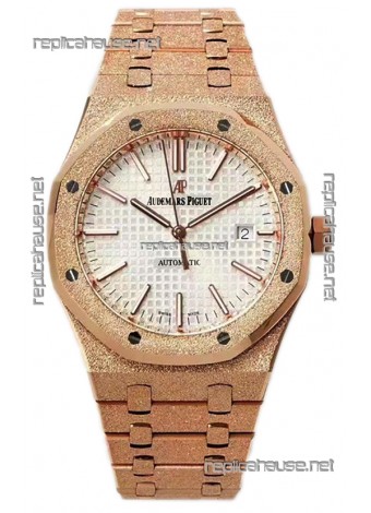 Audemars Piguet Royal Oak 37MM Frosted Casing Watch in 3120 Movement - 1:1 Mirror Replica