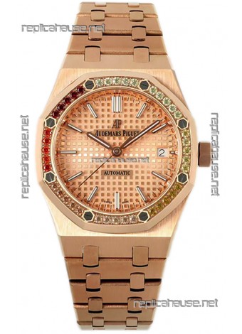 Audemars Piguet Royal Oak 37MM Frosted Casing Watch in 3120 Movement - 1:1 Mirror Replica