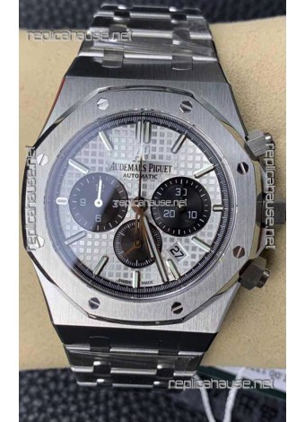 Audemars Piguet Royal Oak Chronograph White Dial Steel Strap Swiss Replica Watch